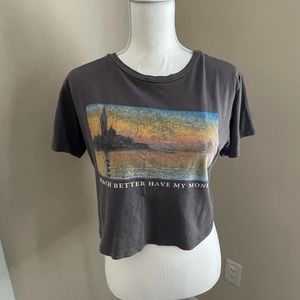 French Pastry Size small women’s crop top